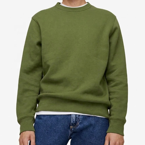 Men's Custom Sweatshirt Crewneck Pullover Fleece <b>Top</b> Heavyweight Cotton Blend Oversized Regular Fit Private Label Apparel - Product Image 5