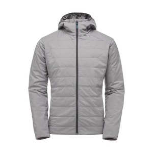 Veste d'hiver pour homme à capuche personnalisée, fermeture éclair, imperméable, respirante, motif uni, rembourrage en polyester, coupe-vent, chaude, pour les grandes tailles - Product Image 3