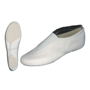 Zapatillas de gimnasia planas de cuero genuino suave para adultos, con suela de goma, esenciales para el baile, venta directa de fábrica, zapatos planos de ballet - Product Image 2