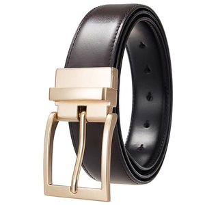 leather fashion belt vintage buckle leather belt leather belt adjustable casual fashion belt leather fashion belt - Product Image 3