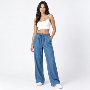 Private Label <b>Women's</b> Sweatpants Heavy Fleece <b>Jogger</b> With Custom Chenille Patch Detail Ribbed Cuffs And Drawstring Waist - Product Image 4