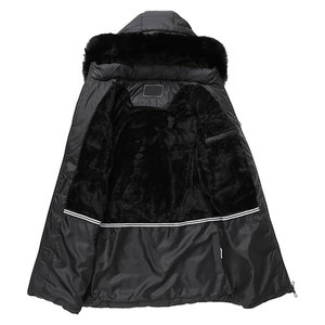 Abrigo Acolchado Largo Impermeable para Mujer con Capucha, Grueso y Aislado, para Senderismo al Aire Libre, Nieve y Viento, Parka de Algodón de Secado Rápido - Product Image 6