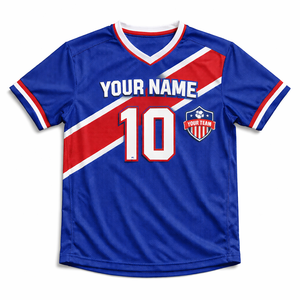 Custom <b>Soccer</b> Team Jersey Short Plus Size Schools Quick Dry Breathable 100% Polyester Fabric Sublimated Player Name Number - Product Image 4