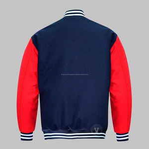 Veste universitaire complète en laine de haute qualité Broderie en chenille Manches longues Veste universitaire Letterman matelassée de baseball personnalisée - Product Image 4