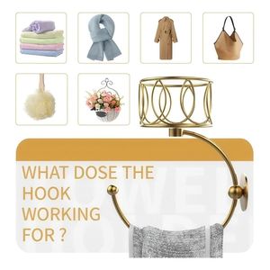Toallero de pared para baño con portavelas elegante, soporte para toallas de mano para decoración del baño - Product Image 4
