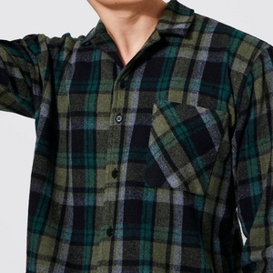 Custom Hot Selling Mens Top Plaid <b>Overshirt</b> Comfortable Casual Shirt Man - Product Image 3