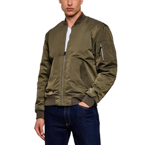 Chaqueta Bomber MA1 de Nylon para Hombre, Tendencia 2026, Personalizada, Estándar, Informal, con Logotipo Frontal, Chaqueta Bomber de Piloto Satinada - Product Image 6