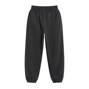 Pantalon de survêtement en coton blanc pour homme, taille élastique, décontracté, respirant, mi-lourd, tricoté, pour l'automne - Product Image 3