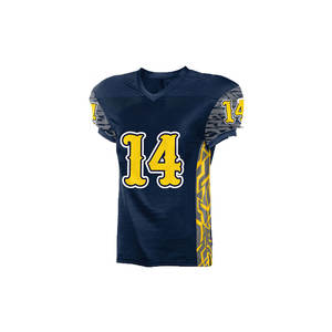 เสื้อเจอร์ซีย์อเมริกันฟุตบอลแบบทวิลคุณภาพสูงเย็บปักลายทีมกีฬาขายส่ง - Product Image 1