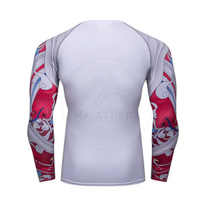 Fitness <b>Compression</b> <b>Shirts</b> <b>Men</b> Long Sleeve Solid Eco-Friendly Quick Dry Breathable Fabric Regular Fit Running Cycling Gym - Product Image 2