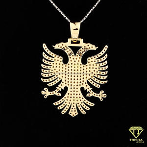 Collar con Colgante de Diseño de Pájaro de Alto Brillo para Amantes de la Joyería Hip Hop con Diamante Moissanite - Product Image 3