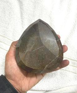 พลอยทับทิมสีน้ำตาลธรรมชาติ ขนาด 3500-4000 กะรัต รูปทรงลูกแพร์ หินหลวมเจียระไนทรงลูกแพร์ พลอยธรรมชาติสำหรับนักสะสม - Product Image 4