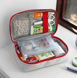 Sac organisateur médical en cuir PU durable de haute qualité pour le stockage de médicaments d'urgence, les voyages et les premiers secours, au prix de gros - Product Image 2
