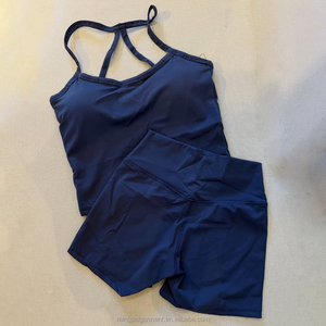 Conjuntos Deportivos de Alta Calidad para Mujer, Sujetadores Deportivos Transpirables Personalizados, Shorts de Fitness de Alta Elasticidad, <span class=keywords><strong>Ropa</strong></span> de <span class=keywords><strong>Yoga</strong></span> para Gimnasio - Product Image 2