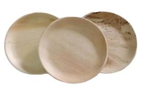 Vaisselle jetable écologique Value Pack pour les fêtes Assiettes durables en feuilles de palmier et couverts en bambou Kits de fournitures de fête - Product Image 3