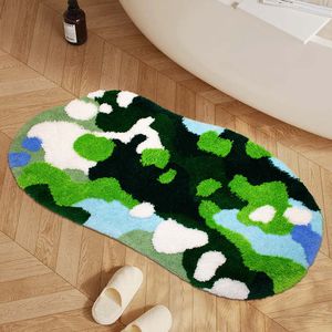Tappeto Moderno Estetico Moss, Tappetino da Bagno Cool Runner per Camera da Letto e Soggiorno, Stile Cottagecore by Cottagecore - Product Image 1
