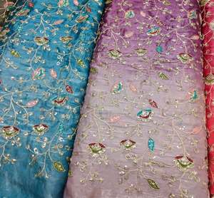 Tissu brodé de qualité supérieure pour vêtements de mode féminine, vêtements de créateurs, robes de soirée, kaftans, abayas, vêtements de mariée - Product Image 4