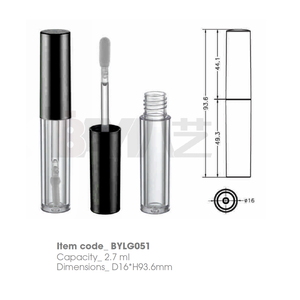 Envases de Lujo Personalizados con Forma de Líquido, Tubos de Brillo Labial de Plástico Brillante Vacíos para Aceite Labial, Envases Cosméticos - Product Image 1