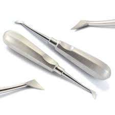 ชุดอุปกรณ์ถอนรากฟัน 3 ชิ้น สำหรับการผ่าตัดช่องปาก PDL Luxating Heidbrink Elevator ซ้าย ขวา ตรง ทำจากสแตนเลส ยี่ห้อ Dentavex - Product Image 2