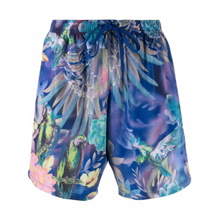 Shorts de plage pour homme à taille mi-haute avec cordon de serrage, séchage rapide, décontractés, écologiques, imprimés par sublimation - Product Image 1