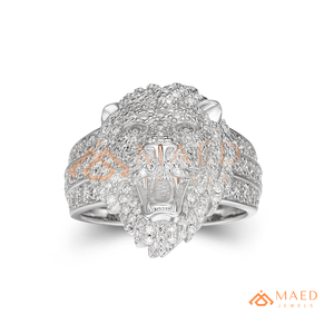 <b>Mens</b> <b>Silver</b> Tone Moissanite Diamond Tiger Head <b>Ring</b> Luxury Hip Hop Diamond <b>Ring</b> <b>for</b> <b>Men</b> - Product Image 6