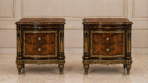 New Neapolitan Style Teak Wood Bed Set Classic Brown King Size Bed With <b>Dressing</b> <b>Table</b> Durable Bedroom Furniture Suite Australia - Product Image 4