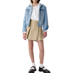 กระโปรงทรงเอแบบมินิสำหรับเด็กผู้หญิง ผ้าเนื้อนุ่ม ระบายอากาศได้ดี แห้งเร็ว เป็นมิตรกับสิ่งแวดล้อม สไตล์ชุดนักเรียนแบบจีบ - Product Image 2