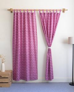 Nouvel ensemble de rideaux en coton imprimé poisson, fabriqué à la main, pour la maison et l'hôtel - Product Image 1