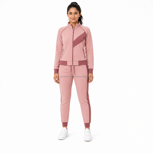 <b>Women's</b> Fitness Tracksuit Full Zip <b>Jacket</b> Jogger Set Premium Sportswear Custom Logo OEM ODM Manufacturer Wholesale Supplier - Product Image 1