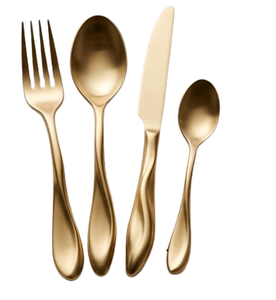 Silver Plated Cutlery Set Flatware Elegant Dinnerware Spoon Fork Best Stylish for Parties <b>Table</b> Decoration - Product Image 4