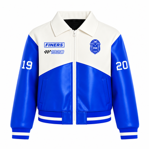Chaqueta de Cuero PU Zeta Phi Beta Lista para Enviar, Chaqueta Bomber de Cuero de Alta Calidad, Chaqueta Varsity Racer con Estilo - Product Image 4