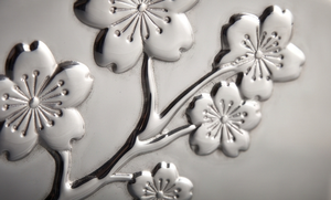 Porte-serviettes en métal à motif floral de cerisier, design texturé, pour cuisine et salle à manger, commande en gros - Product Image 3