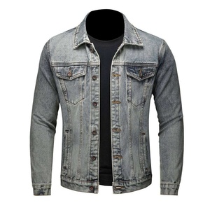 Wholesale Spring Men's High Quality Eco-Friendly Breathable Quick Dry 100% Cotton <b>Denim</b> <b>Jacket</b> Short Vintage Fashion Front - Product Image 6
