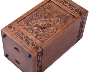 Urnas de Cremación de Madera de Diseño Único y Alta Calidad para Adultos, Urnas Funerarias de Madera, Tamaño Personalizado, Artículos Funerarios - Product Image 6