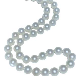 สร้อยคอไข่มุกน้ำจืด 7-10 มม. สร้อยคอแบบมุกเม็ดใหญ่ แสงสว่าง สร้อยคอแบบใส สีขาว สำหรับใส่กับเสื้อไหมพรม ของขวัญสำหรับสร้อยคอไข่มุก - Product Image 5