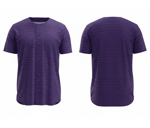 เสื้อเบสบอลแบบกำหนดเอง OEM – ผู้ผลิตชุดกีฬาแบบซับลิเมชั่นเต็มรูปแบบ พร้อมโลโก้และหมายเลขแบบกำหนดเอง |   ฐานผ้าโพลีเอสเตอร์ที่ระบายอากาศได้ดี - Product Image 5