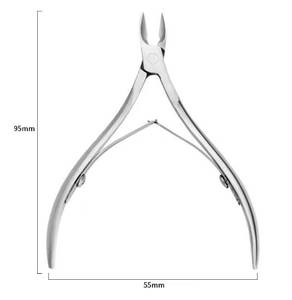 Ensemble de coupe-ongles professionnels en acier inoxydable, lame plate droite, pointe acérée, pour les doigts, usage adulte, style simple - Product Image 3
