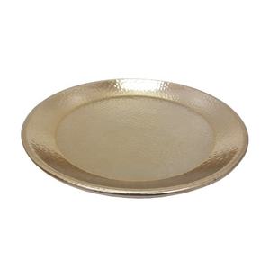 <b>Marble</b> Edge Stainless Steel Round Tray Classic Design 400 Mm Reusable Table Decoration Eco-Friendly Unique Reusable Coaster <b>Set</b> - Product Image 2