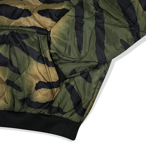 Veste imperméable à fermeture éclair en polyester 100% personnalisée et durable, légère, camouflage, hiver, tissu Oxford, sweat à capuche pour homme - Product Image 5