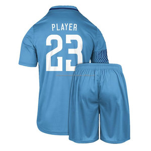Ensemble de maillots de football pour hommes en coton 100% imprimé en sérigraphie personnalisée, kits de football à séchage rapide, uniformes d'entraînement personnalisables pour le football - Product Image 2