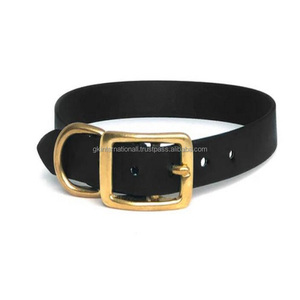 Ulticolor-collar de cuero genuino para perro, accesorio de latón ajustable y resistente, todos los tamaños personalizados - Product Image 5
