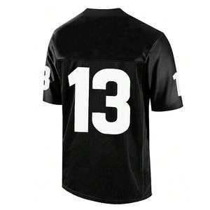 Camiseta de Fútbol Americano Vintage, Estilo Retro Clásico, Ropa Deportiva Atlética, Transpirable, Cómoda, para Entrenamiento, en Oferta - Product Image 3