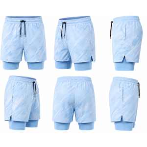 Shorts de bain sublimés pour hommes avec poches imperméables, légers, respirants, pour la plage, la natation, le surf, shorts décontractés d'été, vente en gros - Product Image 6
