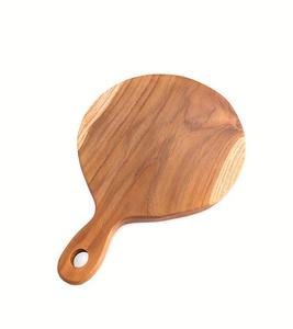 Planche à découper ronde avec poignée ergonomique, finition lisse, construction robuste, idéale pour couper, servir des collations, du fromage et du pain - Product Image 4