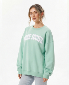 Wholesale Crew Neck Chenille Embroidery <b>Sweat</b> Shirt Oversized Cotton Polyester Tee <b>Top</b> Winter Wear Heavyweight Terry <b>Sweat</b> Shirt - Product Image 3