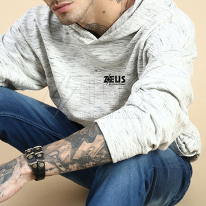 Sweat-shirts surdimensionnés pour hommes de qualité supérieure, en coton mélangé, sweat-shirts surdimensionnés pour hommes, style élégant pour tous les jours - Product Image 5