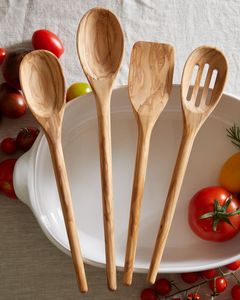 Bamboo Salad <b>Servers</b> Set Wooden Serving Spoon Fork Eco-Friendly Customized Kitchen Utensils Dishwasher Safe <b>Server</b> - Product Image 5