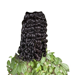 Extensions de cheveux humains vierges naturels, bouclés, lâches, ondulés profonds, à pointe plate, à clips, double trame, donneur unique - Product Image 5