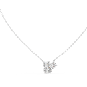 Collares con Colgantes Étnicos de Plata de Ley 925 con Diamantes Cultivados en Laboratorio con Corte de Pera, Cadena de Eslabones para Mujer, Regalo Vintage para Compromiso, Boda o Fiesta - Product Image 6