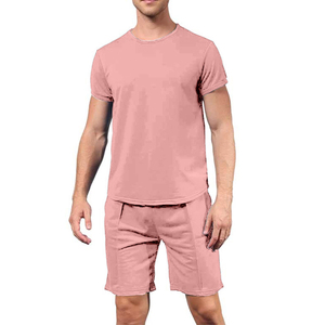 Ensemble de survêtement personnalisé pour homme – Tenue de sport décontractée unie avec logo personnalisé pour le jogging - Product Image 2